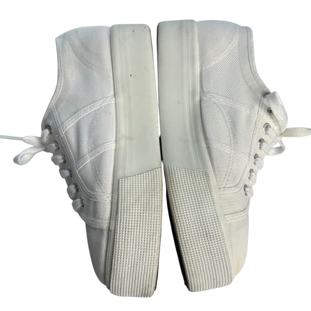 Superga 2790 Platform Sneakers white canvas Traditional Classic Lace Up Womens 8 - Picture 6 of 12